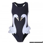 Pettigirl Baby Girl Swan Swimsuit with Hat 6Y  B071V6ZT7F